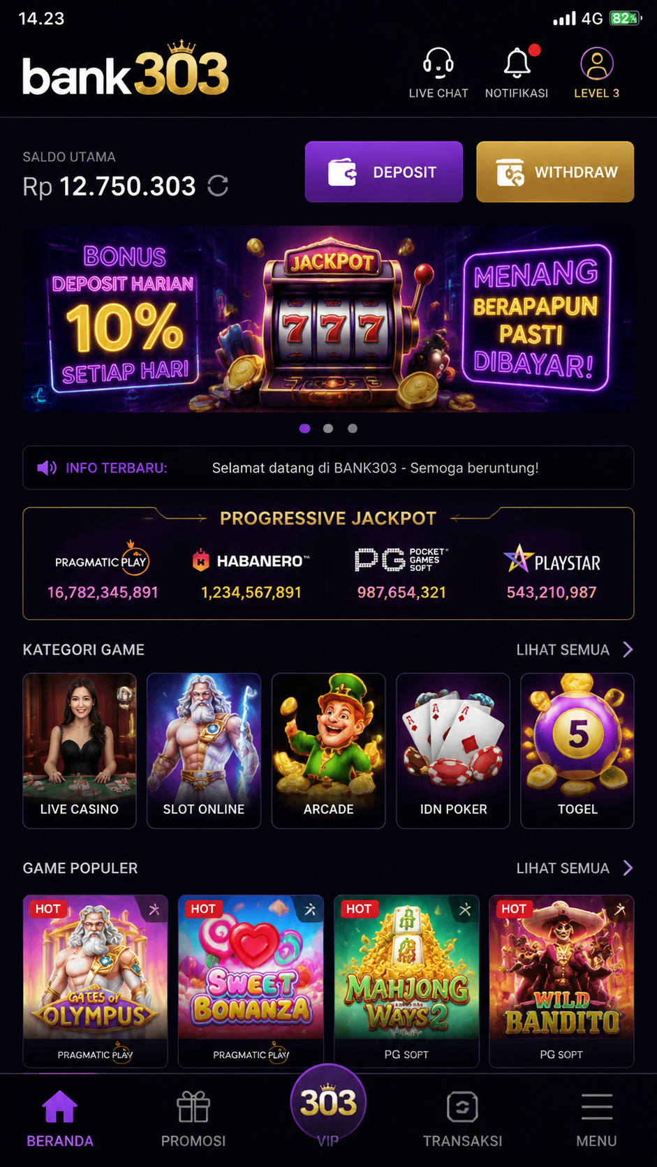 Screenshot 1 bank303